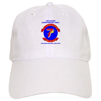 7CB - A01 - 01 - 7th Communication Battalion with Text - Cap - Click Image to Close